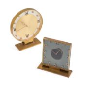 TWO MANTEL CLOCKS