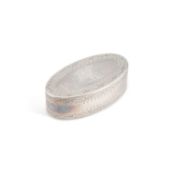 A GEORGE III SILVER SNUFF BOX