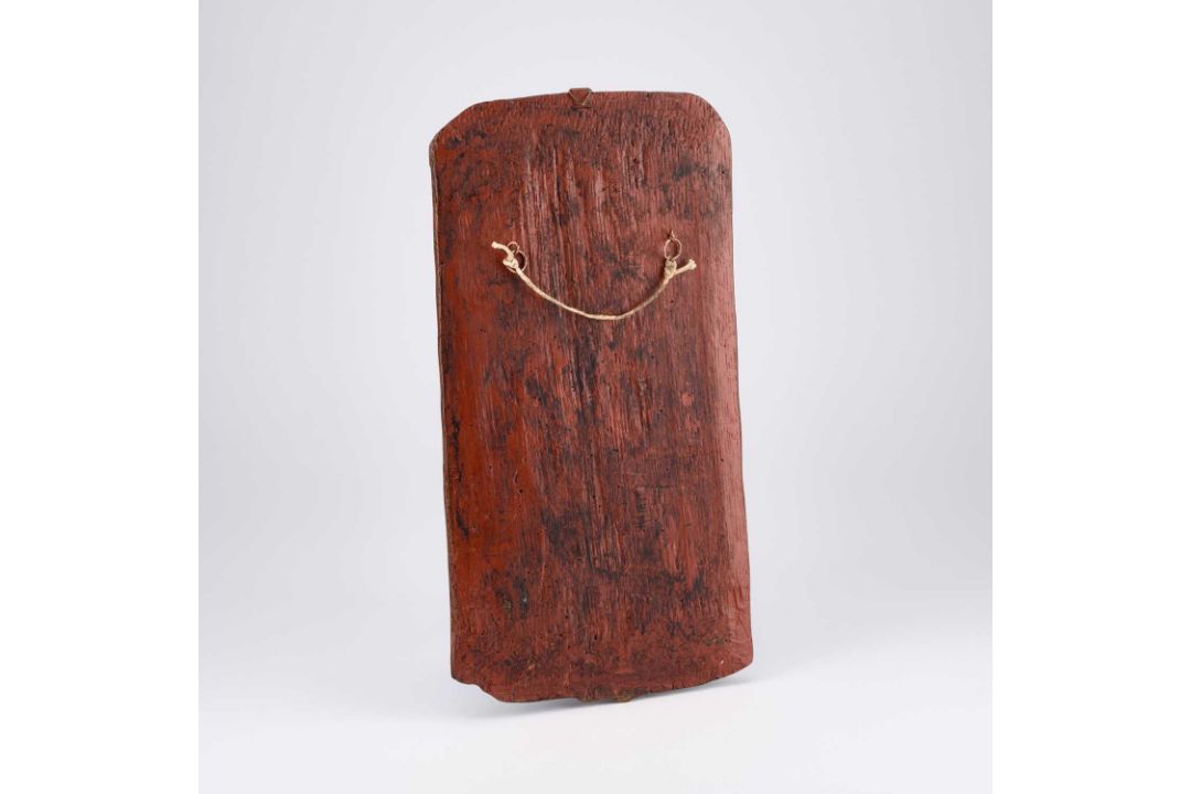 AN EARLY OAK LINEN-FOLD CARVED PANEL - Image 2 of 2