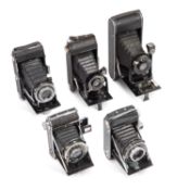 A GROUP OF FOLDING CAMERAS