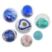 THREE CAITHNESS GLASS PAPERWEIGHTS