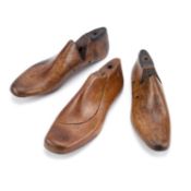 THREE WOODEN SHOE LASTS