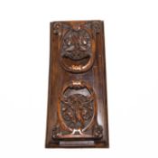 A VICTORIAN WALNUT BOOK SLIDE