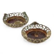 A PAIR OF CHINESE BRASS STANDS, CIRCA 1900