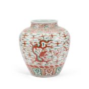 A LARGE CHINESE 'DRAGON' JAR