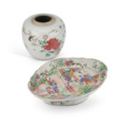 A 19TH CENTURY CHINESE FAMILLE ROSE GINGER JAR