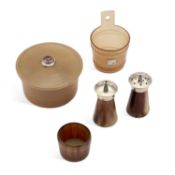FIVE SCOTTISH HORN CONDIMENTS