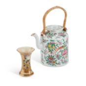 A CANTONESE TEAPOT AND COVER