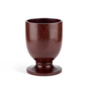 A LARGE 19TH CENTURY TREEN MORTAR