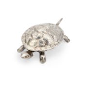 A GEORGE V SILVER NOVELTY TABLE BELL