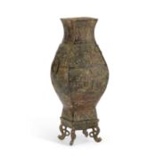 A CHINESE BRONZE VASE