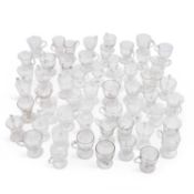A LARGE COLLECTION OF VICTORIAN AND LATER GLASS CUSTARD CUPS