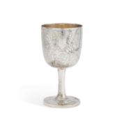 A MID-19TH CENTURY CHINESE SILVER GOBLET