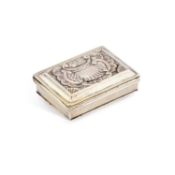 AN 18TH CENTURY CONTINENTAL SILVER BOX
