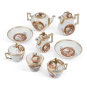A GERMAN PORCELAIN TEA AND CHOCOLATE SERVICE