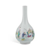 A CHINESE FAMILLE ROSE 'SCHOLARS' VASE, TIANQIUPING