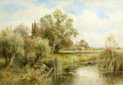 HENRY JOHN KINNAIRD (1861-1929) THE BACKWATER, WARGRAVE ON THAMES