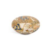 A JAPANESE IMPERIAL SATSUMA BOX AND COVER, KOGO