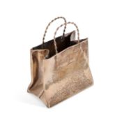 A CARTIER STERLING SILVER MINIATURE BAG