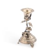 A 19TH CENTURY PORTUGUESE SILVER TOOTHPICK HOLDER