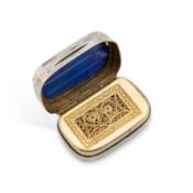 A GEORGE III SILVER VINAIGRETTE
