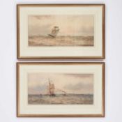 WILLIAM THOMAS NICHOLS BOYCE (1858-1911) PAIR OF SEASCAPES