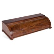 A 19TH CENTURY MAHOGANY TABLE-TOP BOX