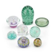 A LARGE VICTORIAN GREEN GLASS DUMP