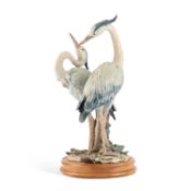 A GIUSEPPE ARMANI COMPOSITION GROUP OF TWO CRANES