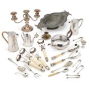 A COLLECTION OF SILVER-PLATE