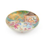 A CHINESE FAMILLE ROSE DISH