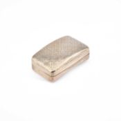 A GEORGE III SILVER SNUFF BOX