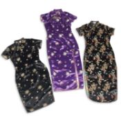 THREE QIPAO/ CHEONGSAM DRESSES