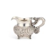 A MID-1`9TH CENTURY CHINESE SILVER CREAM JUG