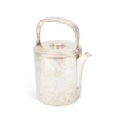 A JAPANESE SILVER KETTLE