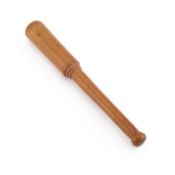 A 19TH CENTURY FRUITWOOD FISHING PRIEST
