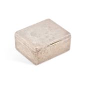 A JAPANESE SILVER CIGARETTE BOX