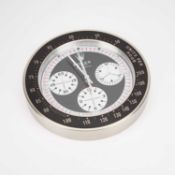 AN ADVERTISING WALL CLOCK, SIGNED ROLEX OYSTER COSMOGRAPH DAYTONA