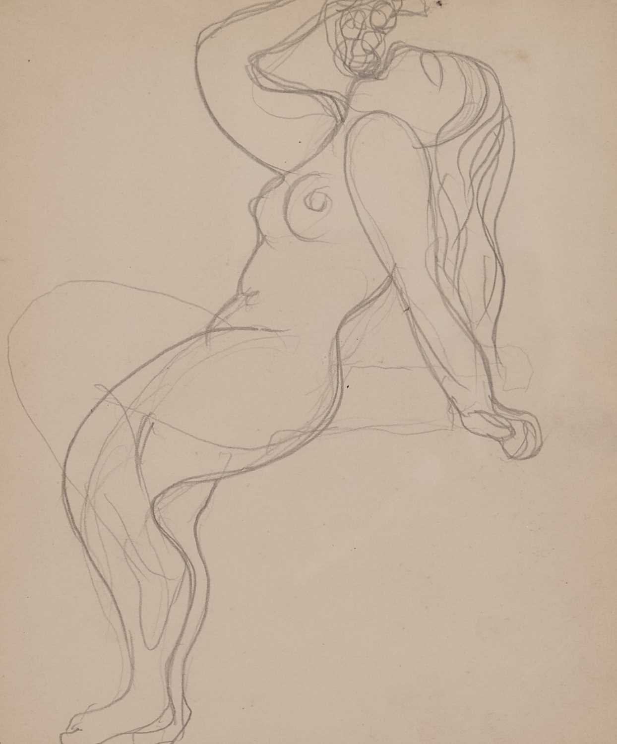 RENÉ MAGRITTE (BELGIAN 1898-1967) NUDE FIGURES STUDIES, DOUBLE SIDED - Image 2 of 4