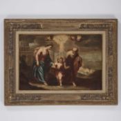 17TH CENTURY ITALIAN SCHOOL THE FLIGHT FROM EGYPT