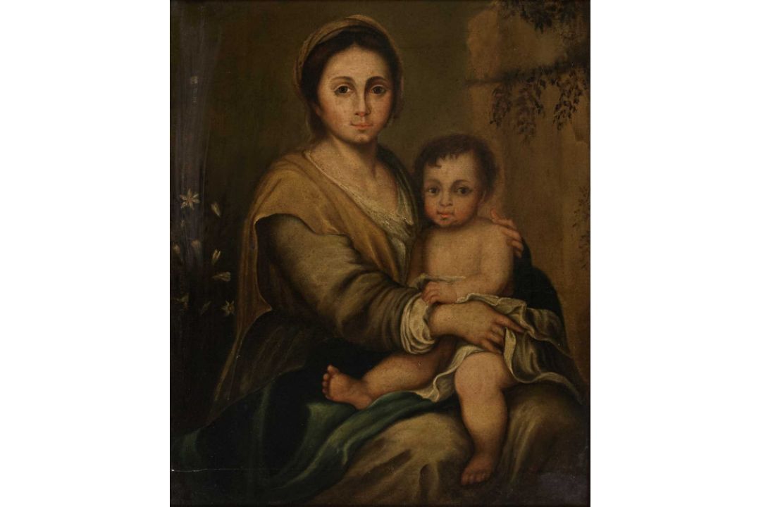 MANNER OF MURILLO (19TH CENTURY) MOTHER AND CHILD - Image 2 of 3