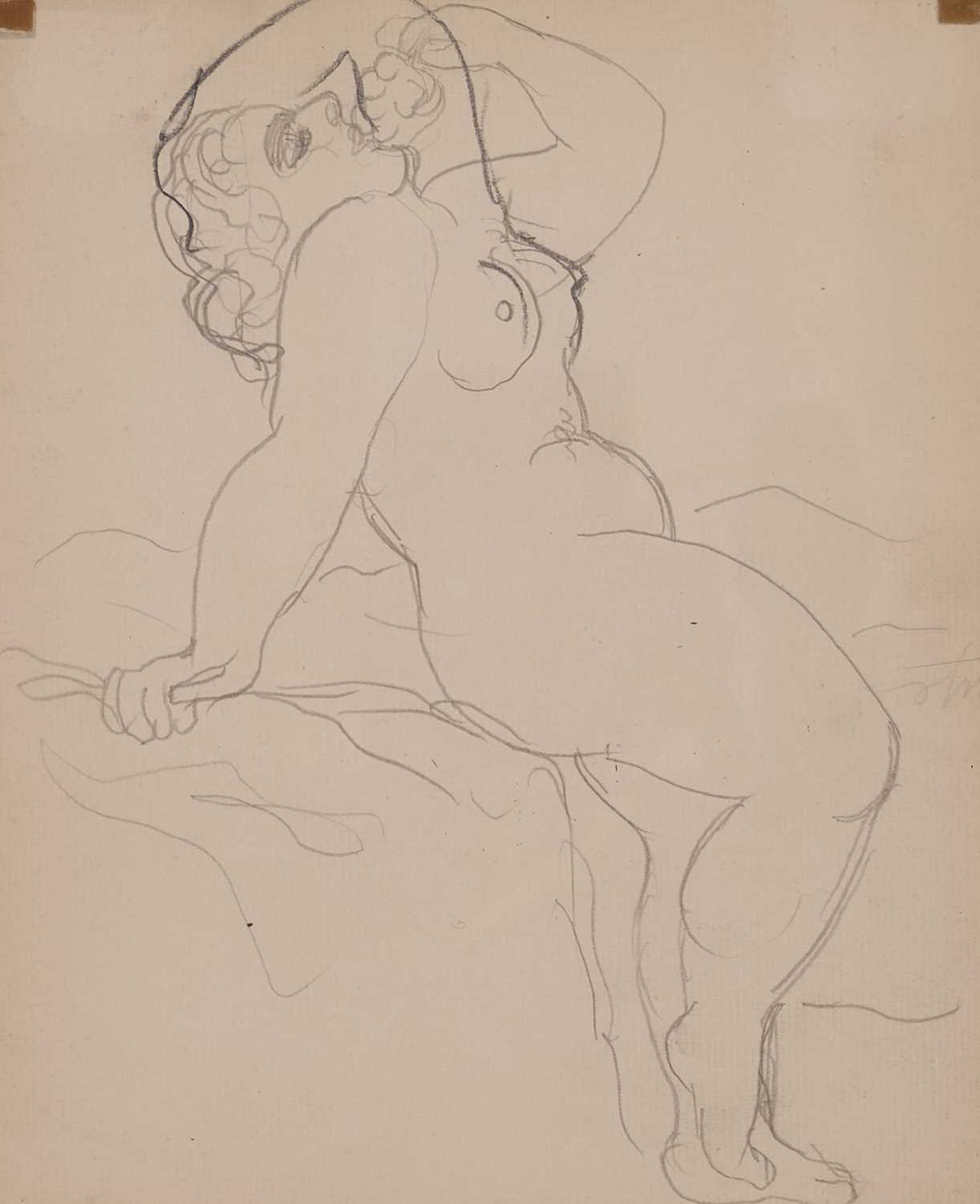 RENÉ MAGRITTE (BELGIAN 1898-1967) NUDE FIGURES STUDIES, DOUBLE SIDED