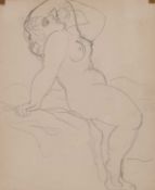 RENÉ MAGRITTE (BELGIAN 1898-1967) NUDE FIGURES STUDIES, DOUBLE SIDED