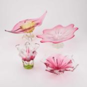 FOUR MURANO GLASS BOWLS