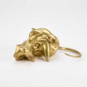 AN ABSTRACT BRONZE BULL