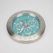 AN ADVERTISING WALL CLOCK, SIGNED ROLEX COSMOGRAPH AET REMOULD