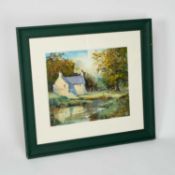 LOWRAY (20TH CENTURY) COTTAGE LANDSCAPE
