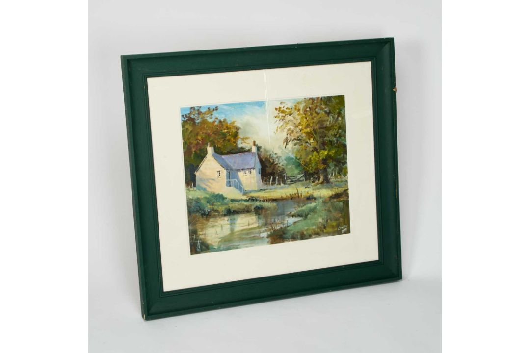 LOWRAY (20TH CENTURY) COTTAGE LANDSCAPE
