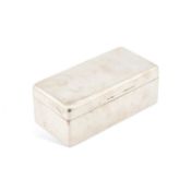 A GEORGE V SILVER CIGARETTE BOX