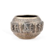 A BURMESE SILVER BOWL